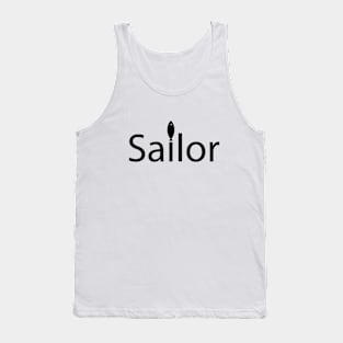 Sailor typographic logo design Tank Top
